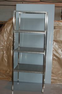 Стеллаж сварной с 3-мя сплошными полками 400 мм