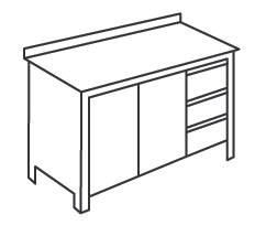 Стол-тумба, двери распашные СРН-15/7ВБ-Н
