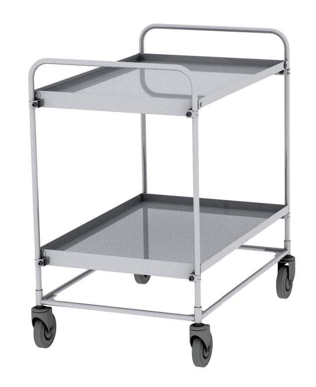 СТ-НЖ 5. Сервисная тележка из полированной нержавеющей стали
