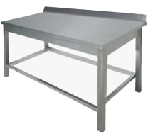 Стол производственный с бортом без полки длина 1700 мм