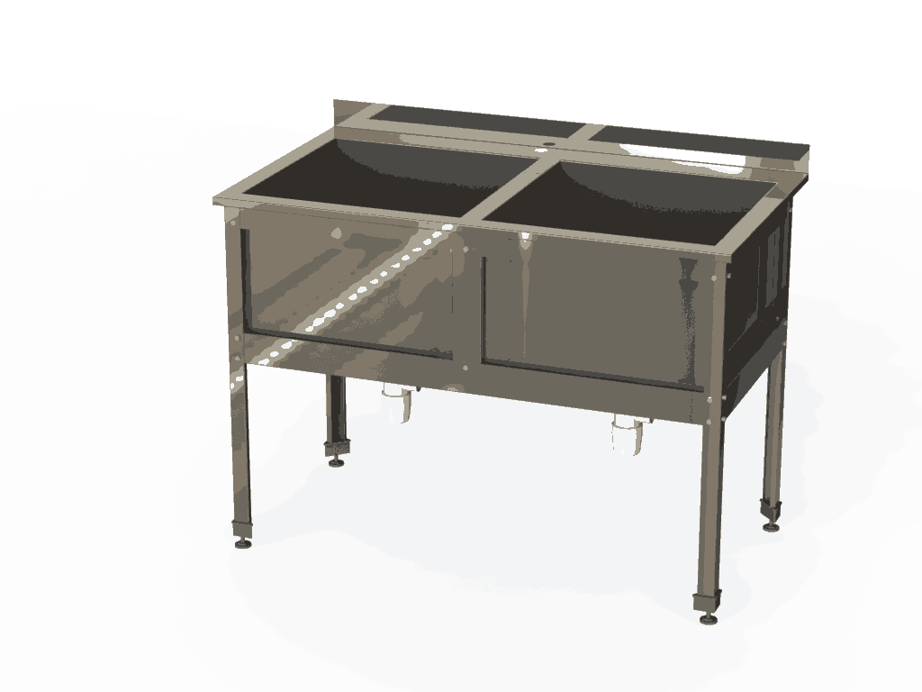 Ванна сварная 2-х секционная ВМС2-10/5БЦ-Э