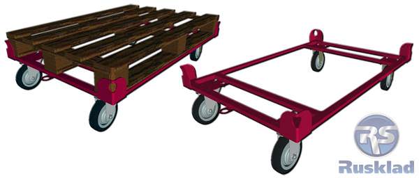 Тележка для транспортировки поддонов ТПЕ (820 х 1220)