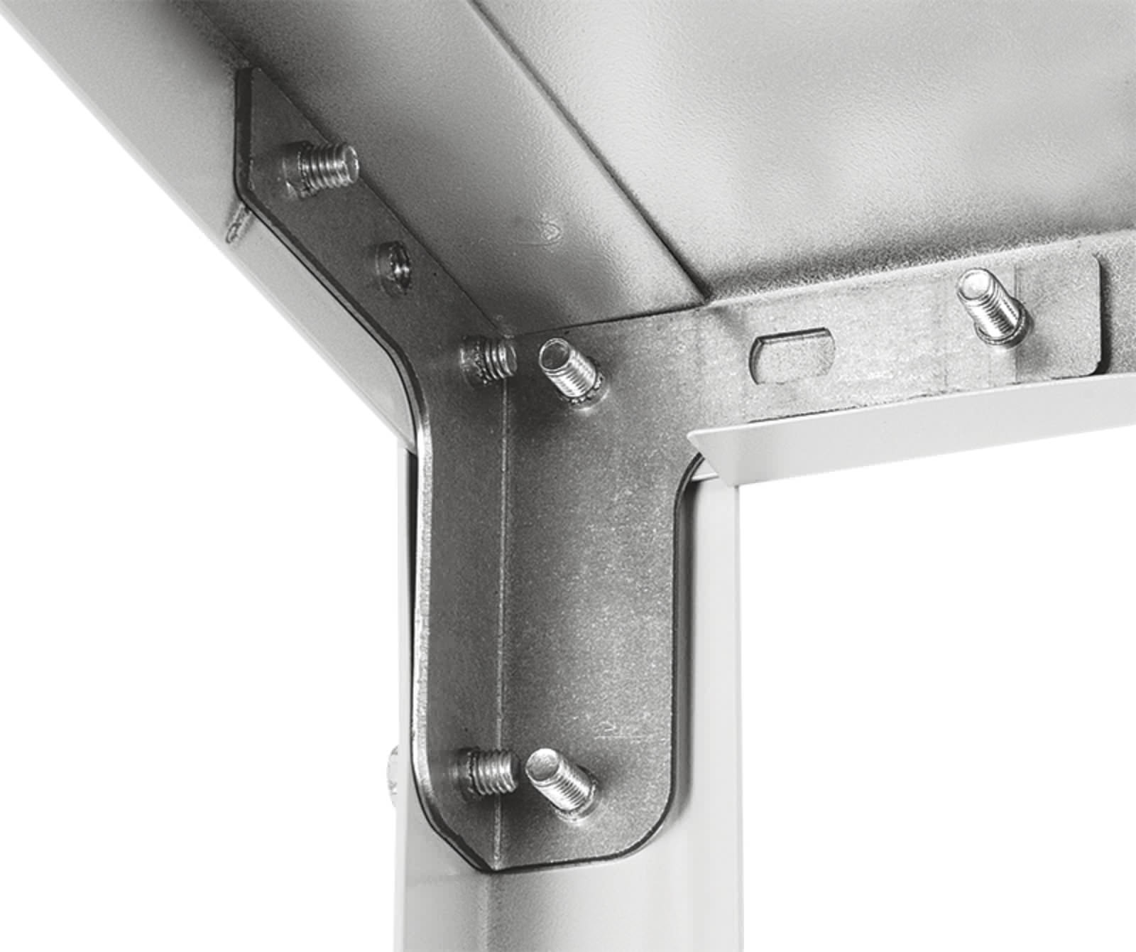 Комплект T-образного усилителя стойки (с резьбой 2 шт.+ подпятник пластиковый 1 шт.)