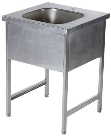 Ванна моечная цельнотянутая 2-гнездовая с мойкой длина 1600 мм