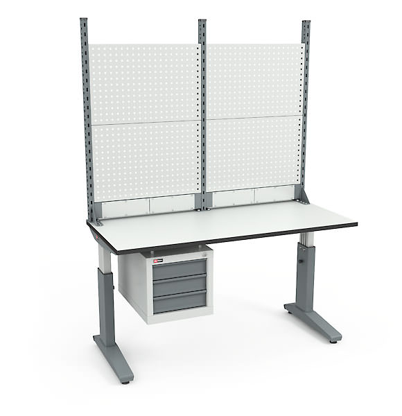 Стол монтажный ДиКом СР-150-02 Р + Экран ВС-150-Э2 ESD