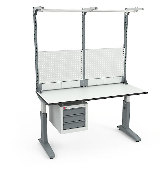 Стол монтажный ДиКом СР-150-02 + Экран ВС-150-Э3 ESD