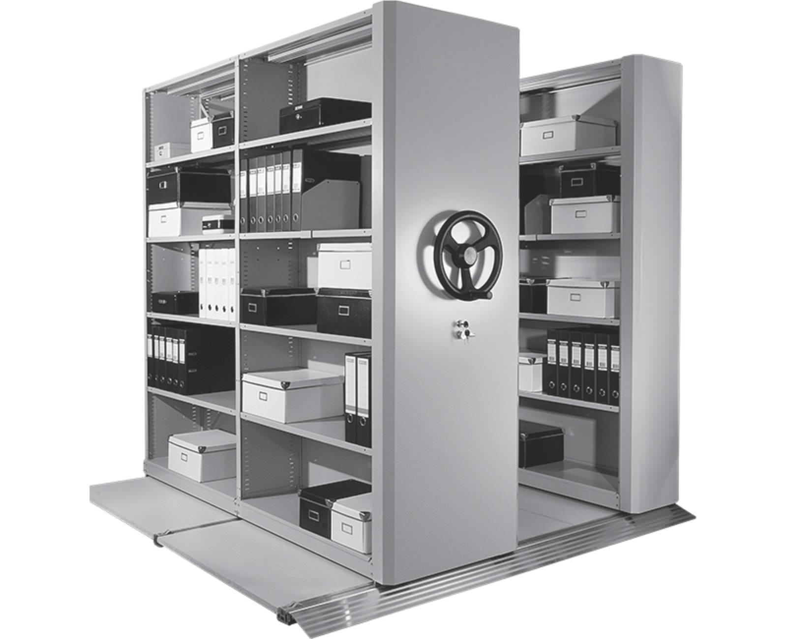 Стеллаж мобильный двухсторонний